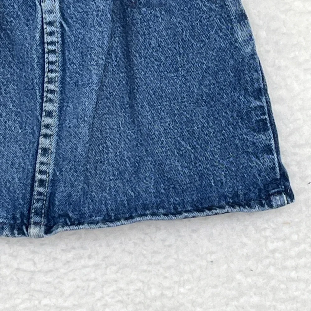 Vintage OshKosh Bgosh Girls Denim Mini Skirt Medium Wash Pleated Elastic 4T